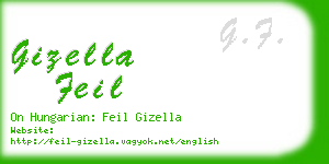 gizella feil business card